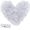 128 Pieces Photo Clips Mini Transparent Plastic Clear Clips, Clothespins Binder Clips for Hanging String Fairy Lights Picture, Polaroid Clips as Gifts for Family Friend Birthday view 1