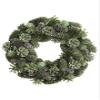 13" Iced Pine Cone Wreath Green Ice (pack of 2) view 1