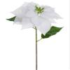 Arcadia Silk Plantation 27" Iced Velvet Royal Poinsettia Spray White (Pack of 12) view 1