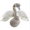 Arcadia Silk Plantation 17.7" Fairy Swan Wall Decor Taupe Silver (Pack of 2) view 1
