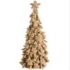 27" Tassel Cone Topiary with Star Topper Beige Red (Pack of 2) view 1