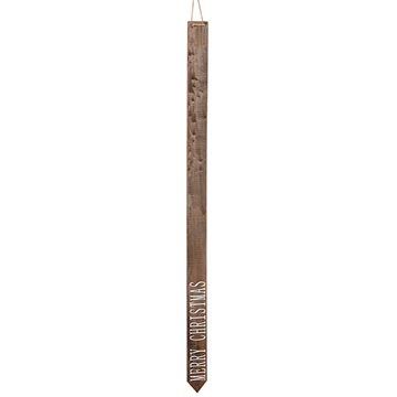 47.5" Wood Merry Christmas Hanging Sign Brown (Pack of 12)