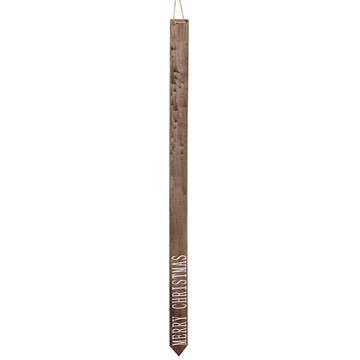 47.5" Wood Merry Christmas Hanging Sign Brown (Pack of 12)
