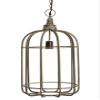 Arcadia Silk Plantation 25.5" Hanging Lamp Gray view 1
