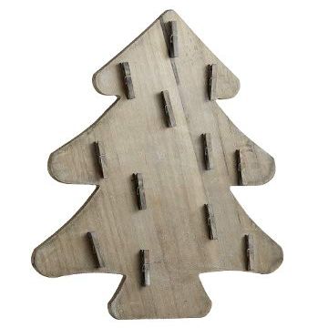 32" Tree Wall Decor with Clip Gray (Pack of 4)
