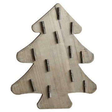 32" Tree Wall Decor with Clip Gray (Pack of 4)