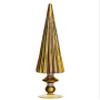 Arcadia Silk Plantation 11.5" Glass Finial Tree Table Top Antique Gold (Pack of 6) view 1