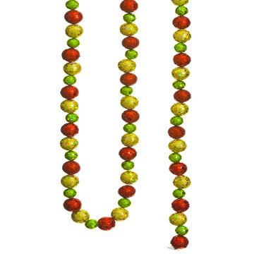 6' Glittered Ball Garland Red Green (Pack of 12)