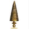 Arcadia Silk Plantation 11.5" Glass Finial Tree Table Top Antique Gold (Pack of 6) view 1