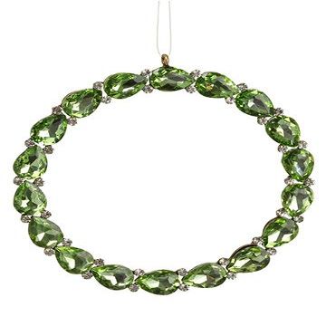 4.7" Rhinestone Wreath Ornament (pack of 12)