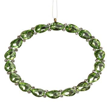 4.7" Rhinestone Wreath Ornament (pack of 12)
