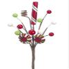 8.5" Candy/Ball Pick Red Green (pack of 36) view 1