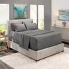 6 Piece Sheet Set 18" - 21" Extra Deep Pocket Fitted Sheet for High Mattress- 1000 Thread Count (Elephant Grey Solid,Twin/Single - 39" x 75") 100% Egyptian Cotton view 1