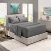 6 Piece Sheet Set 18" - 21" Extra Deep Pocket Fitted Sheet for High Mattress- 1000 Thread Count (Elephant Grey Solid,Olympic Queen - 66" x 80") 100% Egyptian Cotton view 1