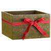 Arcadia Silk Plantation 9" Hx11 Wx11 L Wood Box Green (Pack of 4) view 1