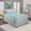 6 Piece Sheet Set 18" - 21" Extra Deep Pocket Fitted Sheet for High Mattress- 1000 Thread Count (Aqua Solid,RV King - 72" x 80") 100% Egyptian Cotton view 1