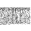Ambesonne Llama Window Valance, Abstract Triangles Doodle Style Alpacas in Monochrome Cartoon Pattern, Curtain Valance for Kitchen Bedroom Decor with Rod Pocket, 54" X 18", White Charcoal Grey view 3
