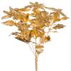 15" Plastic Gold Glittered Poinsettia Bush x5 Gold (pack of 12) view 1