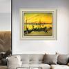 INVIN ART Framed Canvas Art Giclee Print Coal Barges, 1888 by Vincent Van Gogh Wall Art Living Room Home Office Decorations(Beige Color Frame with Linen Liner,20"x24") view 2