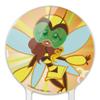 Acrylic DC Super Hero Girls Bumblebee Cake Topper Party Decoration for Wedding Anniversary Birthday Graduation view 3