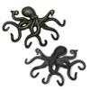 ChasBete Key Holder for Wall, Octopus Wall Hooks Decorative for Hanging, Cast Iron Coat Hooks/Towel Hooks with 6 arms - Bronze view 3