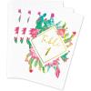 Sparkle and Bash Succulent Table Numbers - 4x6 in, Pack of 25, Gold Foil Cactus Design - Floor-Standing Wedding & Baby Shower Table Number Signs view 1