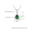 Bansriracha925 Sterling Silver Pendant Necklace Zircon Water Drop Necklaces Customized Gift view 2