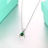 Bansriracha925 Sterling Silver Pendant Necklace Zircon Water Drop Necklaces Customized Gift view 4