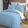 H&H Decor Hotel Quality 2 Piece Comforter Set 100% Egyptian Cotton 1 Pcs Comforter 300 GSM 1 Pcs Reversible Duvet Cover 1000 Thread Count Pattern Solid (Cal-Queen Sky Blue,White Solid) view 2
