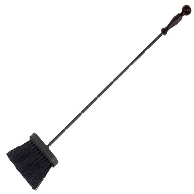 Dagan Individual Fireplace Brush, 27 Inch Durable Steel Black Finish Ash Brush with Ball Handle for Easy Cleanup and Fireplace Tool Set Replacement (DG-Brush-0)
