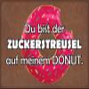Schatzmix Blechschild Spruch Du bist Zuckerstreusel auf m. Donut Metallschild 20x30 Deko Tin-Plate Sign, 20x30 cm, Multicoloured view 1