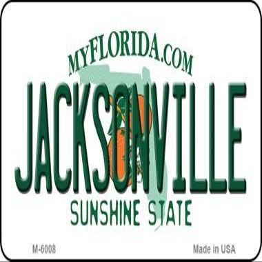 Jacksonville Florida State License Plate Magnet M-6008