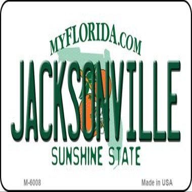 Jacksonville Florida State License Plate Magnet M-6008