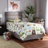 Baxton Studio Beds (Box Spring Required), Single, Grey/Black view 2