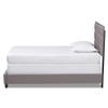 Baxton Studio Beds (Box Spring Required), Single, Grey/Black view 4