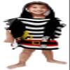 Jay Franco Trend Collector Pirate Bath/Pool/Beach Hooded Poncho Towel - Super Soft & Absorbent Cotton Towel - Measures 22 x 22 Inches view 1