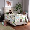 Baxton Studio Beds (Box Spring Required), Single, Beige/Black view 2