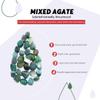 Hilitchi Green Agate Stone Tumbled Stones for Plants Cacti & Succulents Bedding, Vase Filler, Landscape Bottom Decoration (About 1lb(455g)/Bag) view 3
