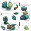 Hilitchi Green Agate Stone Tumbled Stones for Plants Cacti & Succulents Bedding, Vase Filler, Landscape Bottom Decoration (About 1lb(455g)/Bag) view 4