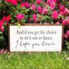 Dozili I Hope You Dance Lyrics Sign I Hope You Dance Lyrics Baby's Room Sign Nursery Decor Home Decor Framed Wood Sign Wall Hanging 6" x 20" view 1