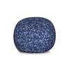 Ambesonne Camo Storage Toy Bag Chair, Retro Composition of Grunge Camouflage Pattern Print in Modern Blue Tones, Stuffed Animal Organizer Washable Bag, Large Size, Dark Blue view 1
