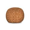Ambesonne Earth Tones Storage Toy Bag Chair, Giraffe Skin Background Savannah Animal Savannah Inspired Design Print, Stuffed Animal Organizer Washable Bag, Large Size, Cinnamon Beige view 1