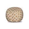 Ambesonne Ethnic Storage Toy Bag Chair, Thai Mosaic Art Culture Abstract Lines Dots Pattern Folk Design, Stuffed Animal Organizer Washable Bag, Small Size, Redwood White view 1