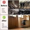 ARSUK Boot Rack Shoe Organizer for Tall Welly Boots - Free-Standing cowboy Boot Storage, Rain Boots Holder Stand, 10mm Thick Wrought Iron, Matt Black for Closet, Entryway, Garage, & Outdoor (4 Pairs) view 2
