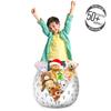 Ambesonne Golf Storage Toy Bag Chair, Ball Ready Pattern Modern Game Hobby Player Entertainment Illustration, Stuffed Animal Organizer Washable Bag, Small Size, Charcoal Grey view 3