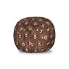 Ambesonne Bear Storage Toy Bag Chair, Forest Animals Concept Flock of Big Angry Bears Bushy Furs, Stuffed Animal Organizer Washable Bag, Small Size, Umber Brown and Cocoa view 1