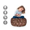 Ambesonne Bear Storage Toy Bag Chair, Forest Animals Concept Flock of Big Angry Bears Bushy Furs, Stuffed Animal Organizer Washable Bag, Small Size, Umber Brown and Cocoa view 2