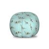 Ambesonne Dinosaur Storage Toy Bag Chair, Tyrannosaurus Prehistoric Animal Dino Bone Skeleton Silhouettes, Stuffed Animal Organizer Washable Bag, Small Size, Green Blue view 1