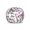 Ambesonne Paris Storage Toy Bag Chair, Eiffel Tower Lipstick Kiss Heart Shape Words Love Touristic Architecture, Stuffed Animal Organizer Washable Bag, Small Size, White Black view 1