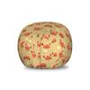 Ambesonne Crabs Storage Toy Bag Chair, Playful Sea Animals on a Sandy Beach with Shells Design Fauna, Stuffed Animal Organizer Washable Bag, Small Size, Pale Brown Orange view 1